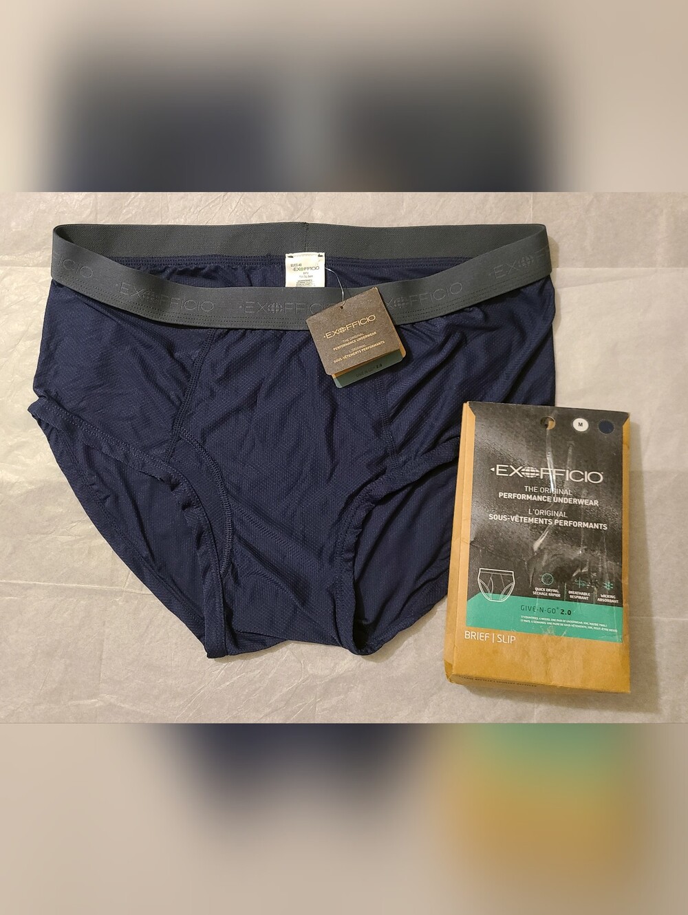 BNWT - ExOfficio - (Size M) Men's Give-n-go 2.0 Performance Briefs Underwear